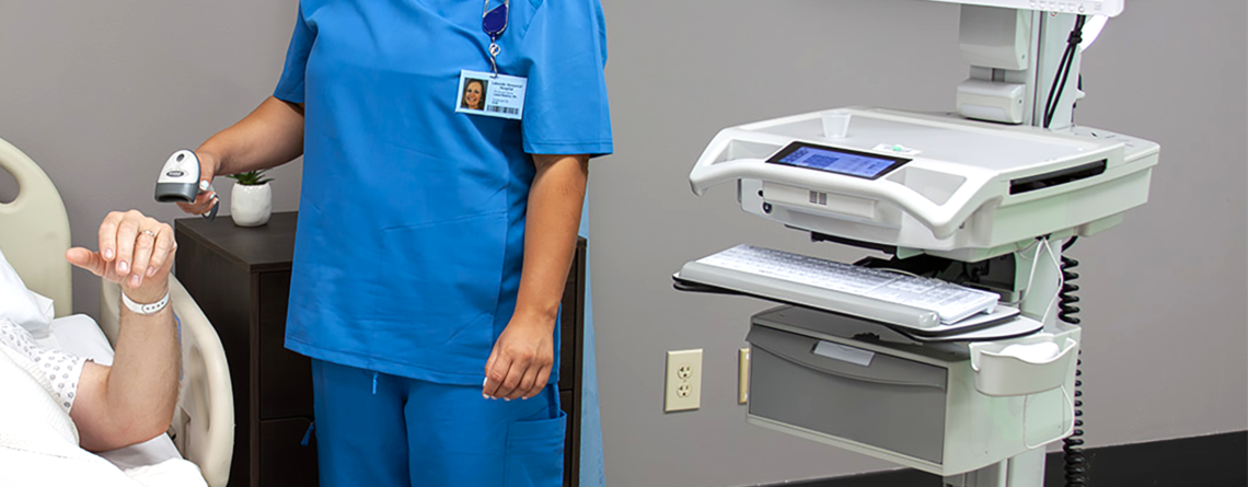 Nursing Simulation Lab Using Barcode Scanner and EMR Cart