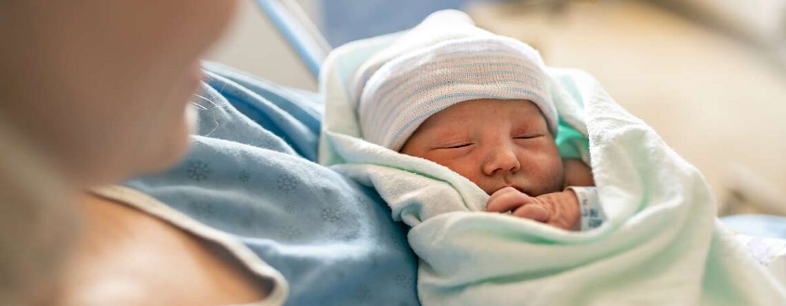 Rooming In Baby in Hospital Labor & Delivery Room