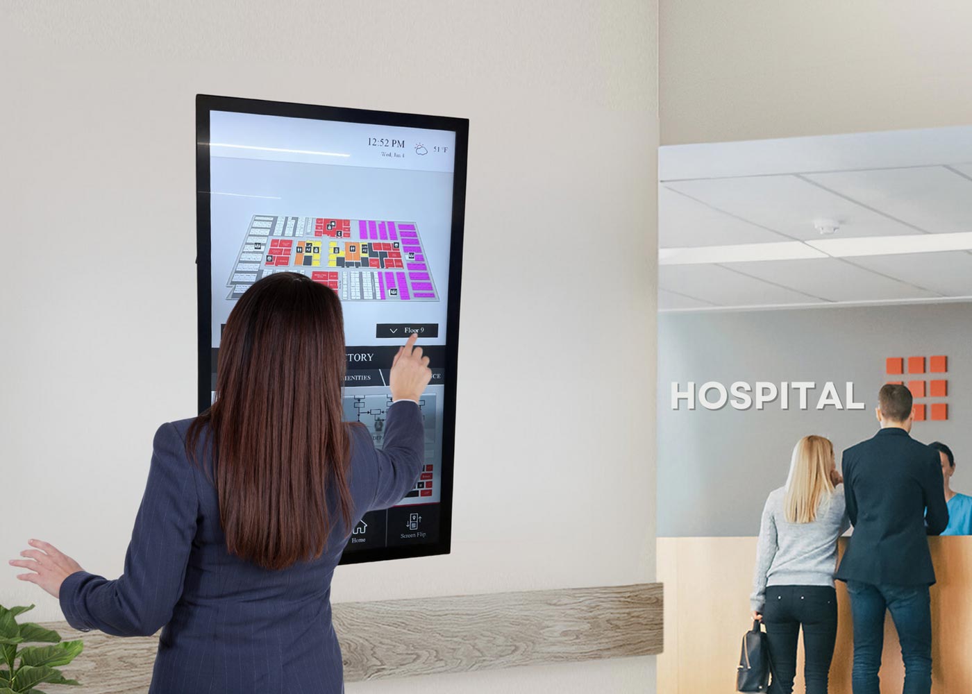 Interactive Displays Healthcare Settings