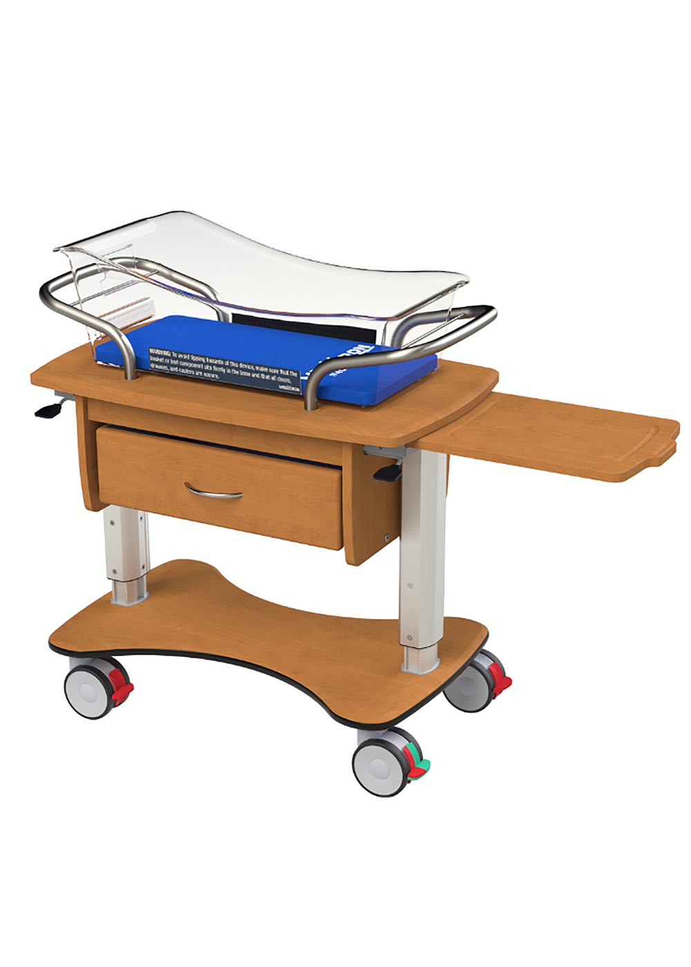 Height Adjustable Bassinet Medical Furniture