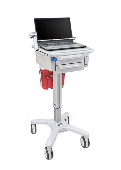 Capsa SlimCart Small Medical Laptop Cart