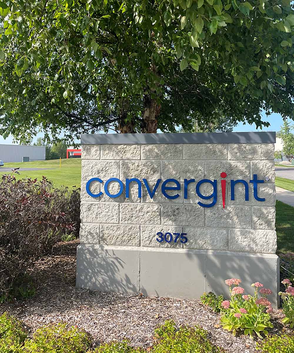 Convergint Innovative Medical Equipment Healthcare Solutions Sign