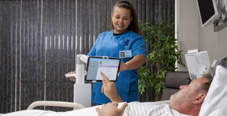 Tryten Tablet Cart for Patient Engagement