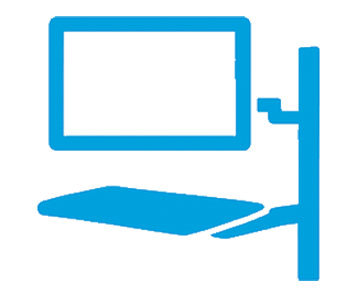 Wall Mounted Workstations Hospital Equipment