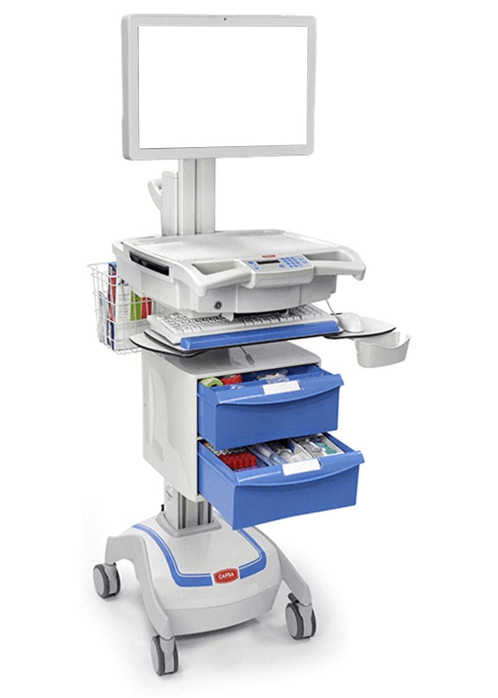 Capsa M38e Med Cart with Storage Drawers