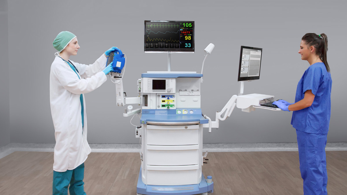 EMR Workstation for Electronic Anesthesia Machine Records