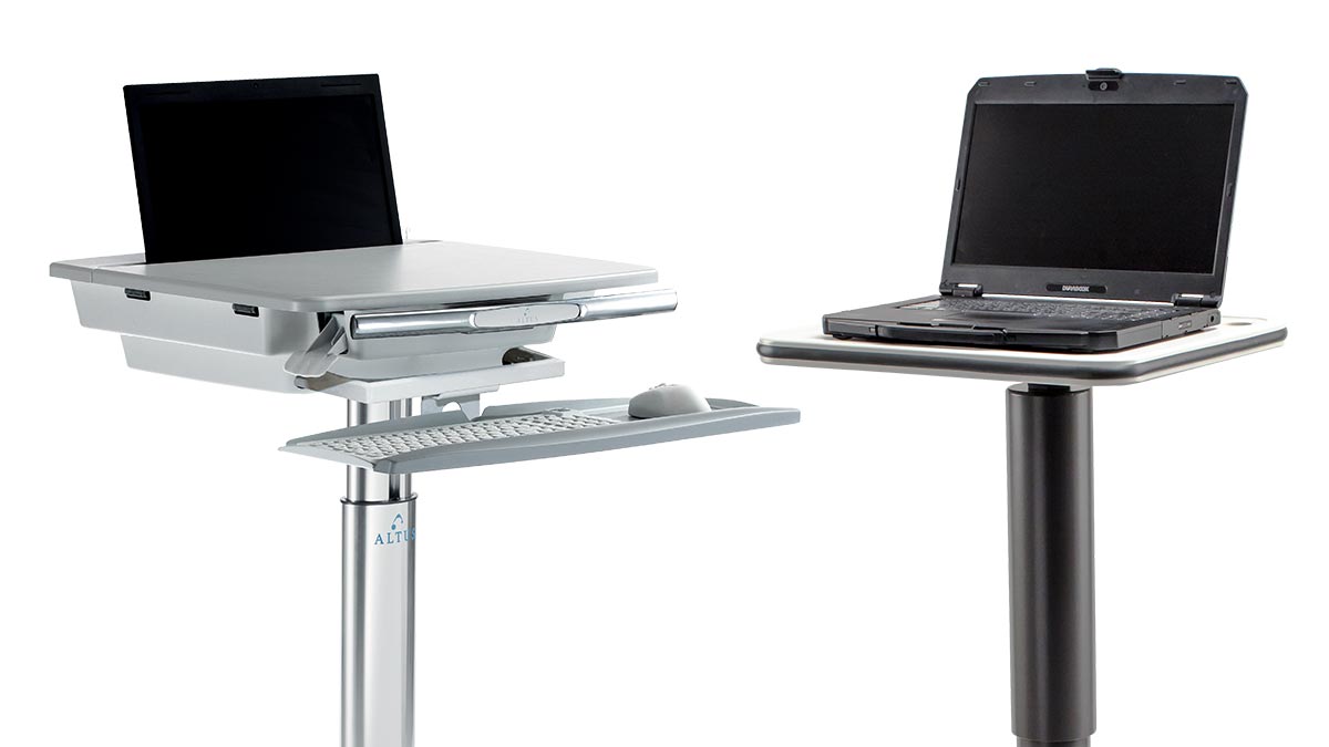 Laptop Cart Work Space and Work Surface for Med Pass