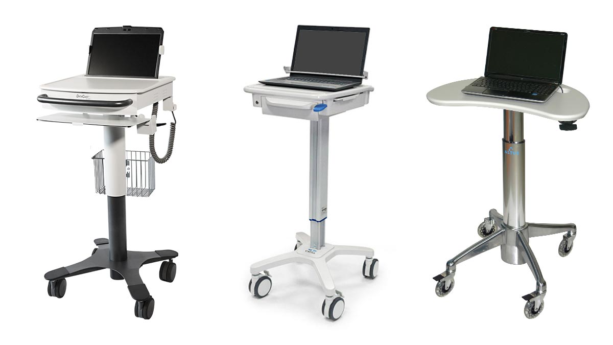 Medical Laptop Cart Locking Options for Security