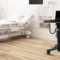 Medical Laptop Cart in Hospital Patient Room