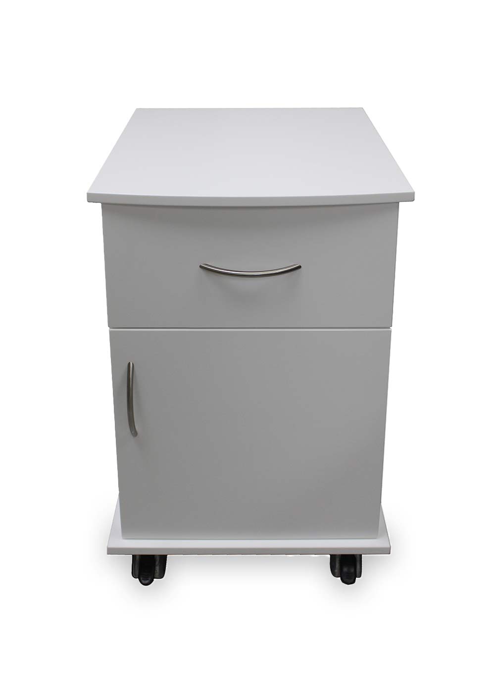 Grey Antimicrobial Bedside Cabinet on Wheels