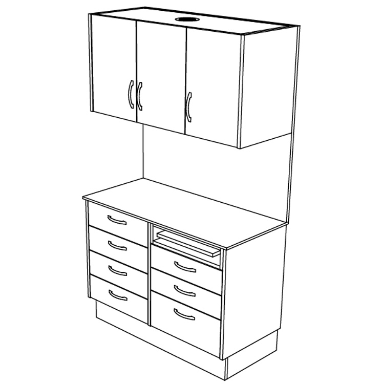CAD Medical Dental Cabinet
