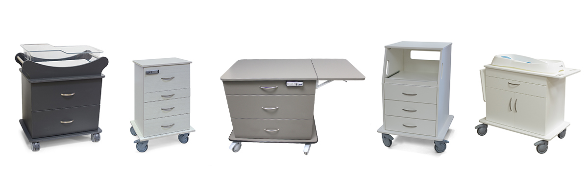 Antimicrobial Non-Porous Labor and Delivery Carts