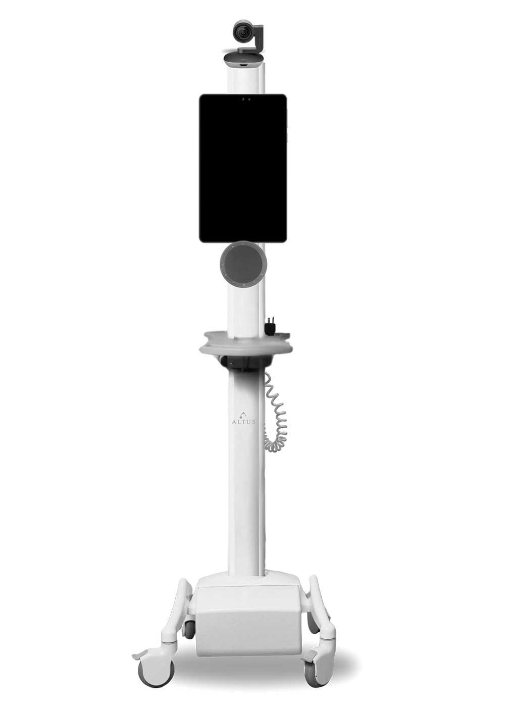 Virtual Care Hardware Cart with Speaker and Camera