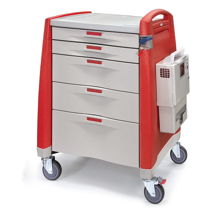 Hemorrhage Cart with medical equipment