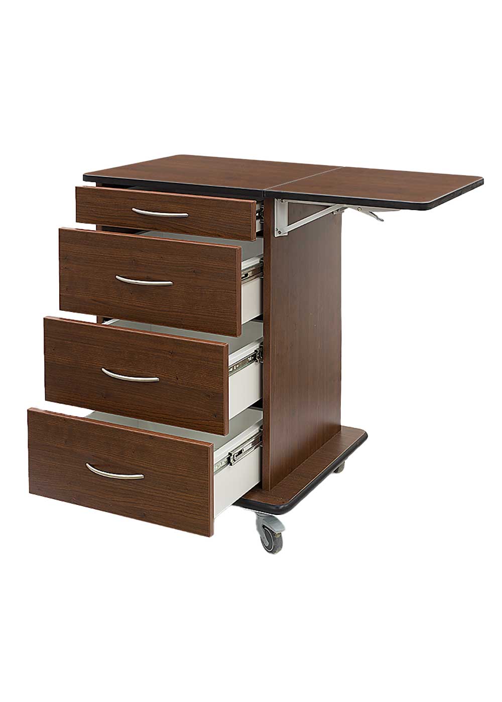 Wood grain supply cart medical